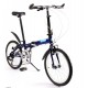 K Rock Horseman  Alloy Shimano 8 Speed Folding Bicycle Blue